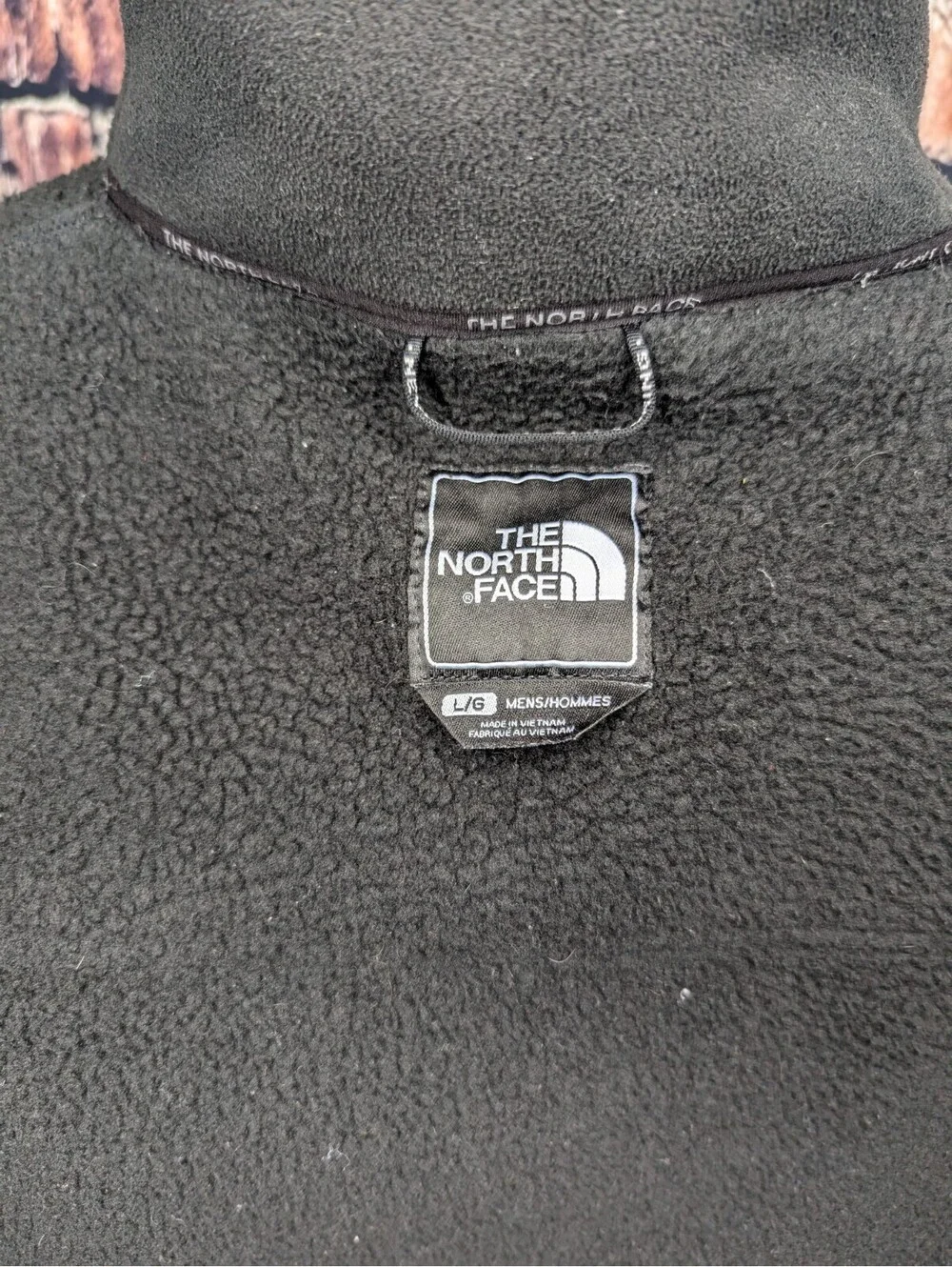 The North Face Salinas Thick Heavyweight Fleece Jacket Black Mens Large Denali